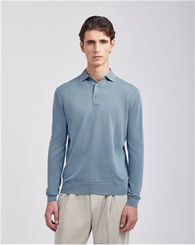 LONG SLEEEVED POLO SHIRT